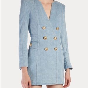 Balmain Denim Blazer Dress